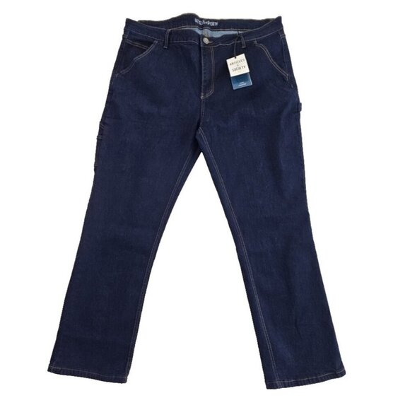 Articles of Society Men’s 38x32 Wide Leg Blue Shade Utility Jeans NEW $108 NWT - Picture 1 of 16